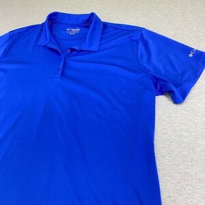 Columbia Golf Polo Mens 3XL Blue Short Sleeve Performance Activewear
